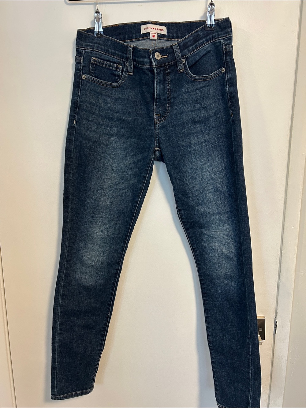 Lucky Brand Dark Indigo Stretch Skinny Jeans - Picture 1 of 4